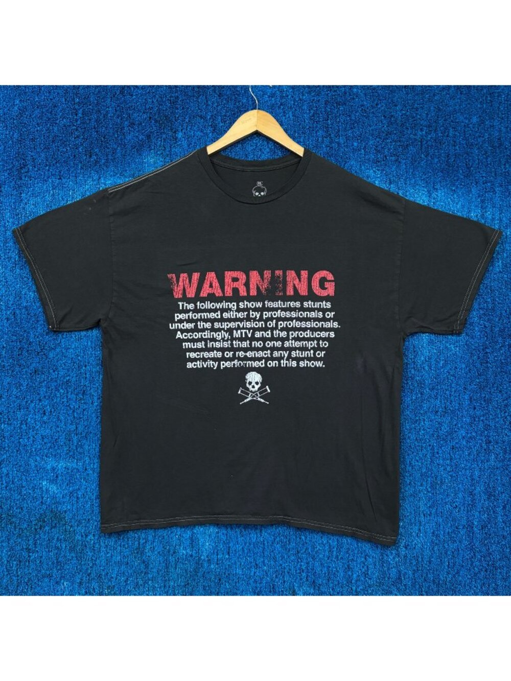 Jackass "Warning" Graphic T-Shirt Size Extra Large
